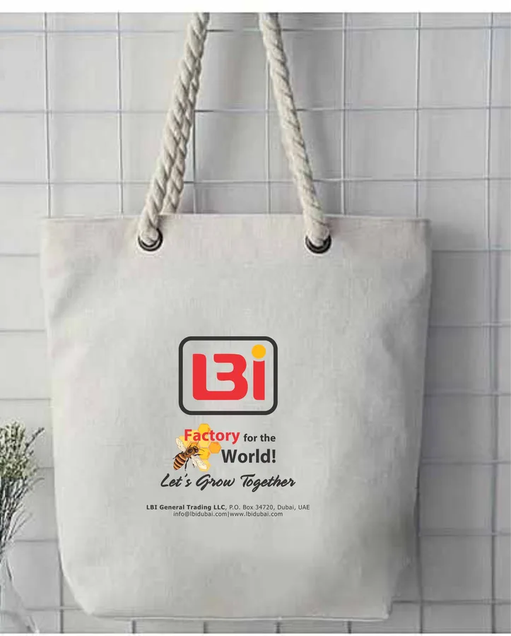 Canvas tote, rope handles (CNS-01)