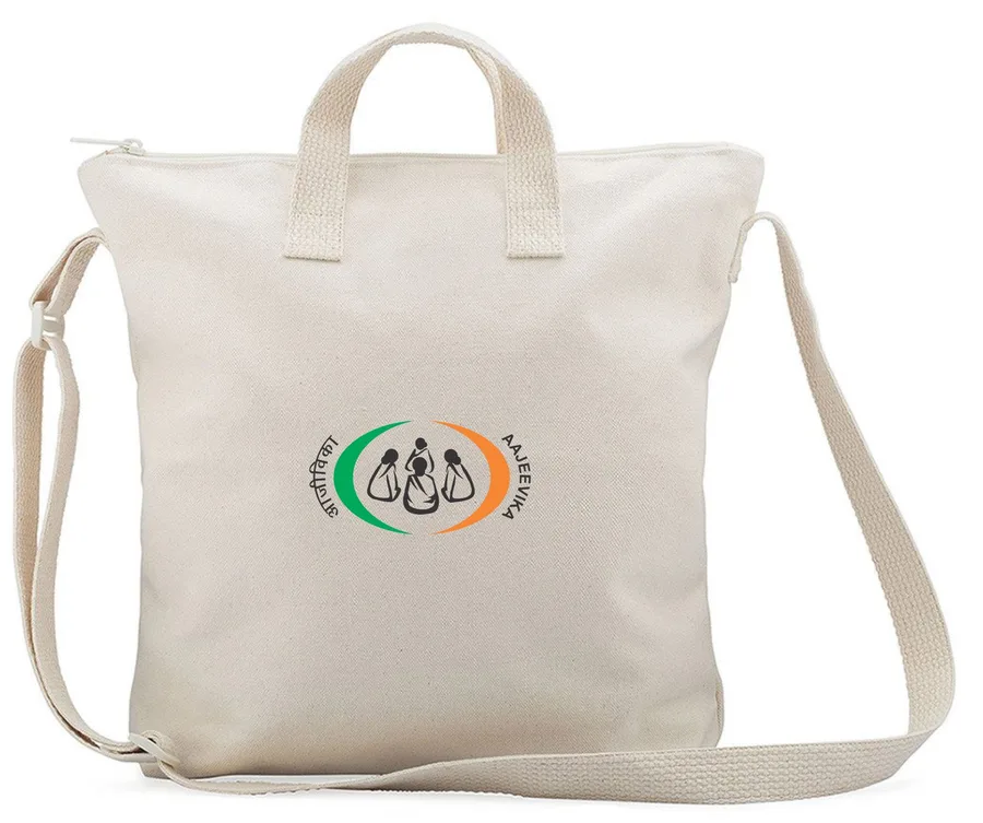 Canvas tote, square, crossbody (CNS-04)