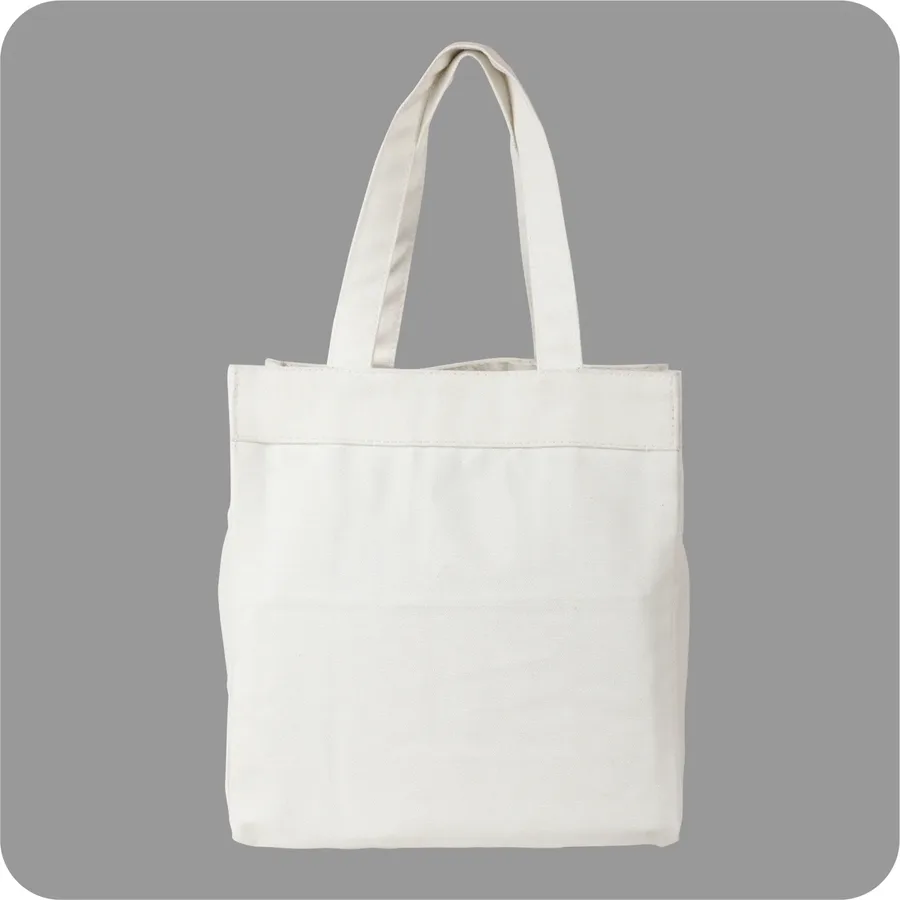 Canvas lunch bag, small, short handles (CNS-70)