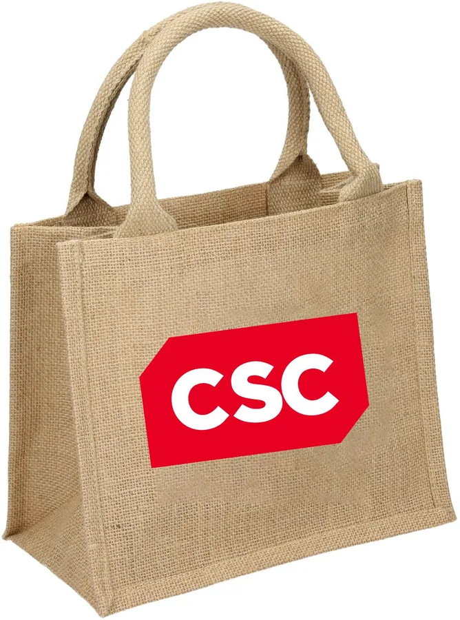 Jute shopper, laminated (JTE-03)