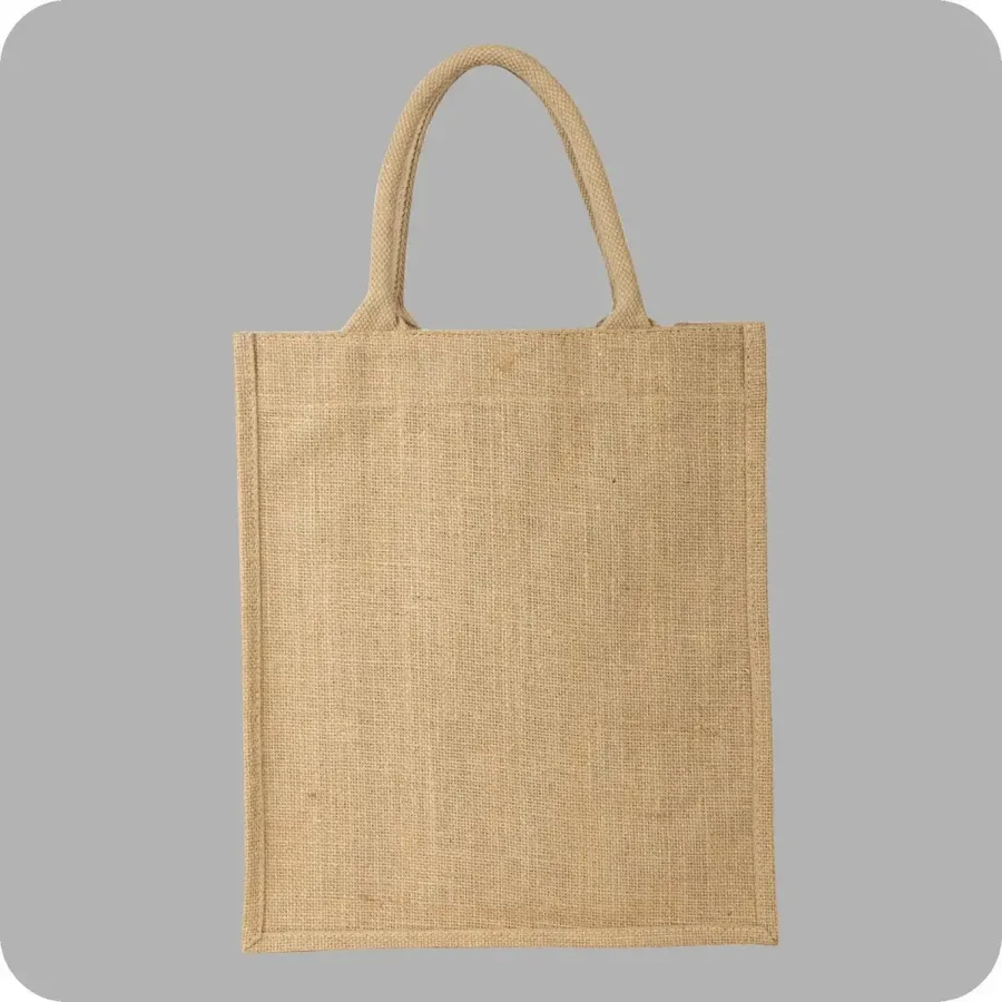 Jute tote, 14 × 16 × 5 (JTE-72)